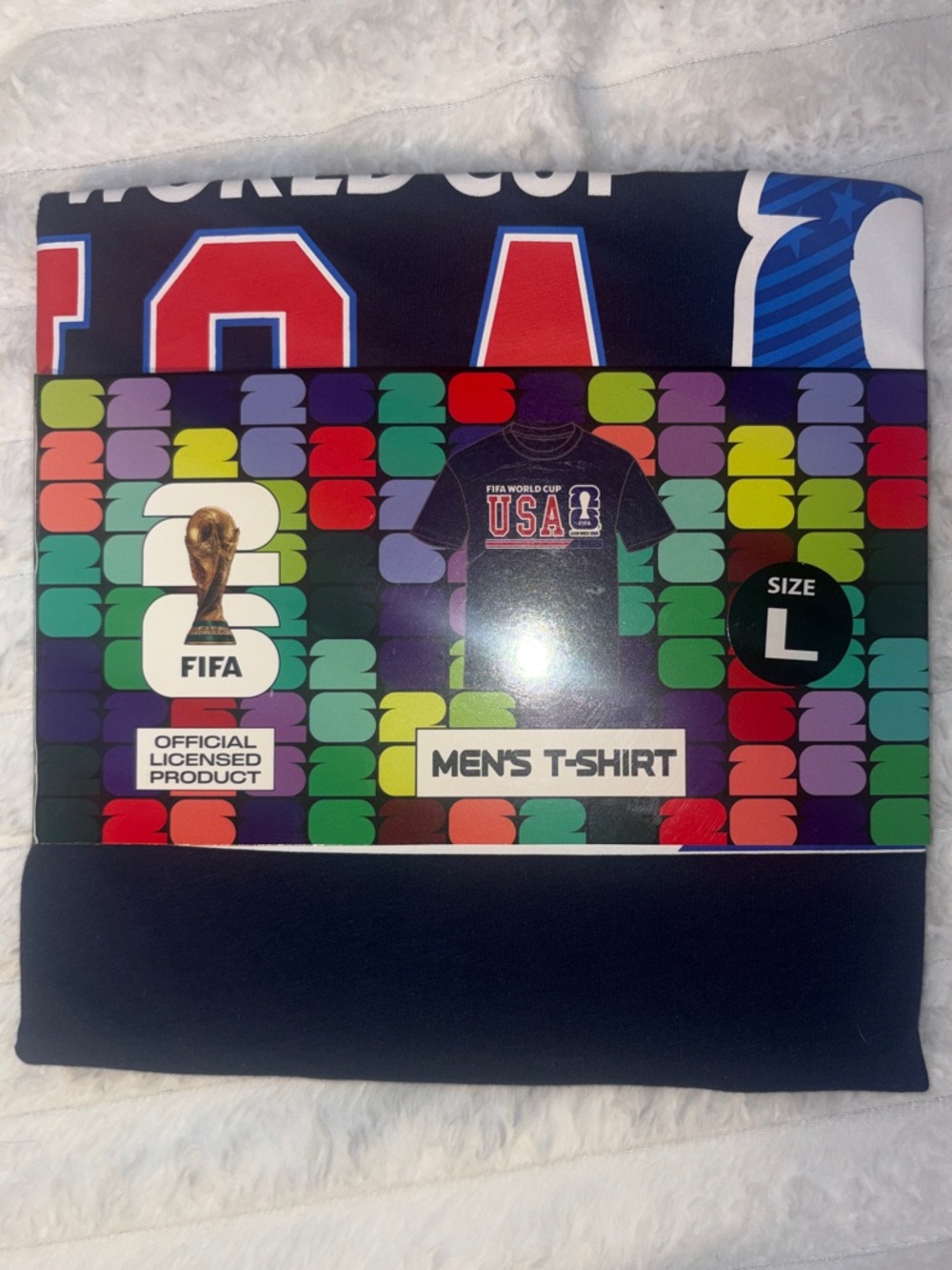 Men's Navy USA World Cup T-Shirt - L